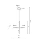 MOOSEE lampa wisząca PARROT 68 złota (MSE010100244) MOOSEE lampa wisząca PARROT 68 złota (MSE010100244)