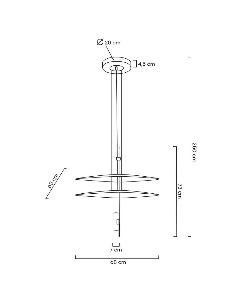 MOOSEE lampa wisząca PARROT 68 złota (MSE010100244) MOOSEE lampa wisząca PARROT 68 złota (MSE010100244)