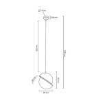 MOOSEE lampa wisząca GLOBE 25 złota (MSE010100239)