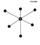 Designer wall lamps - MOOSEE SHADOW 6 wall lamp black (MSE010100247) - product 1