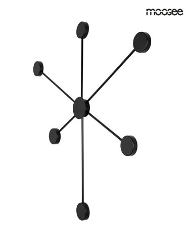 MOOSEE lampa ścienna SHADOW 6 czarna (MSE010100247) - produkt 2