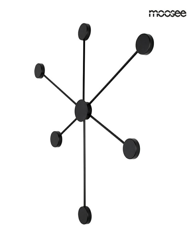 Designer wall lamps - MOOSEE SHADOW 6 wall lamp black (MSE010100247) - product kolory-swiatla.pl 2