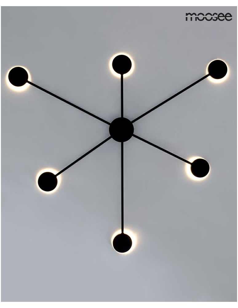 Designer wall lamps - MOOSEE SHADOW 6 wall lamp black (MSE010100247) - product kolory-swiatla.pl 5