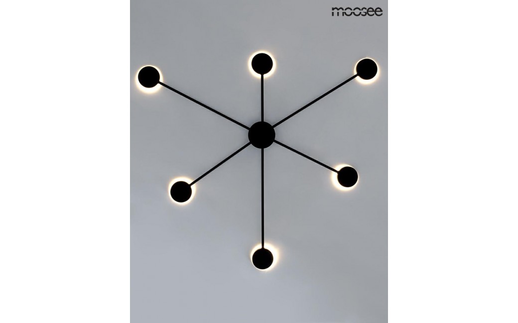 MOOSEE lampa ścienna SHADOW 6 czarna (MSE010100247)