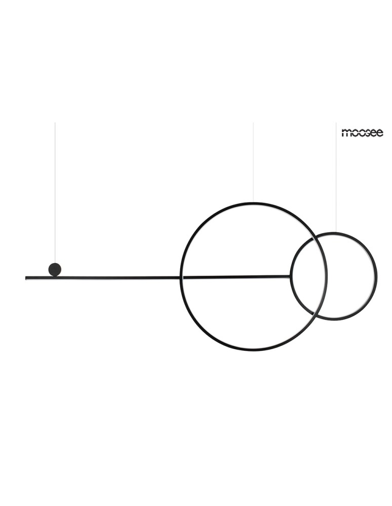 Pendant lamps - MOOSEE RAGE pendant lamp black (MSE010100274) - product kolory-swiatla.pl 1