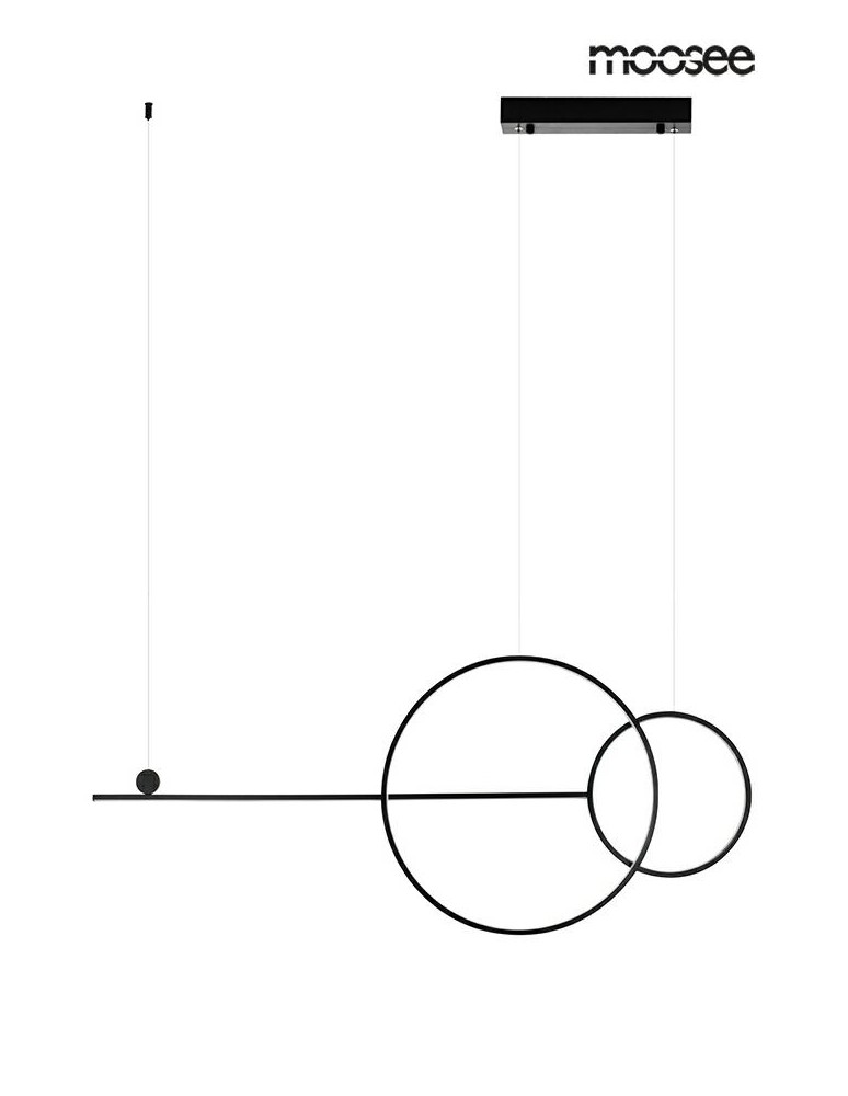 Pendant lamps - MOOSEE RAGE pendant lamp black (MSE010100274) - product kolory-swiatla.pl 2