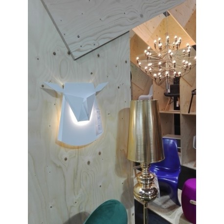 King Home Lampa ścienna JELEŃ biała - LED, stal węglowa (JD8608.WHITE)