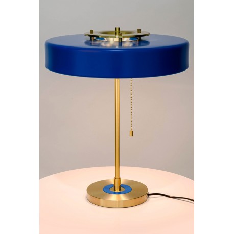 King Home Lampa biurkowa ARTE niebieska - aluminium, szkło (MT21409-3-350.BLUE)