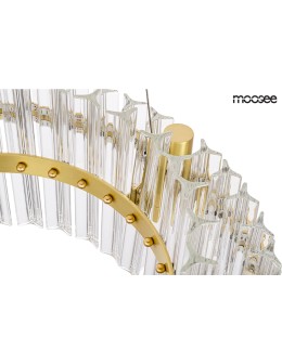 Moosee MOOSEE lampa wisząca SATURNUS 47 DUO złota - LED, kryształ, stal szczotkowana (MSE010100166) - produkt 2