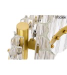 Glamour pendant lamps - Moosee MOOSEE pendant lamp SATURNUS 47 DUO gold - LED, crystal, brushed steel (MSE010100166) - product 3