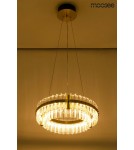 Glamour pendant lamps - Moosee MOOSEE pendant lamp SATURNUS 47 DUO gold - LED, crystal, brushed steel (MSE010100166) - product 6