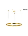 Moosee MOOSEE lampa wisząca RING LUXURY 110 złota - LED, chromowane złoto (MSE010100110)
