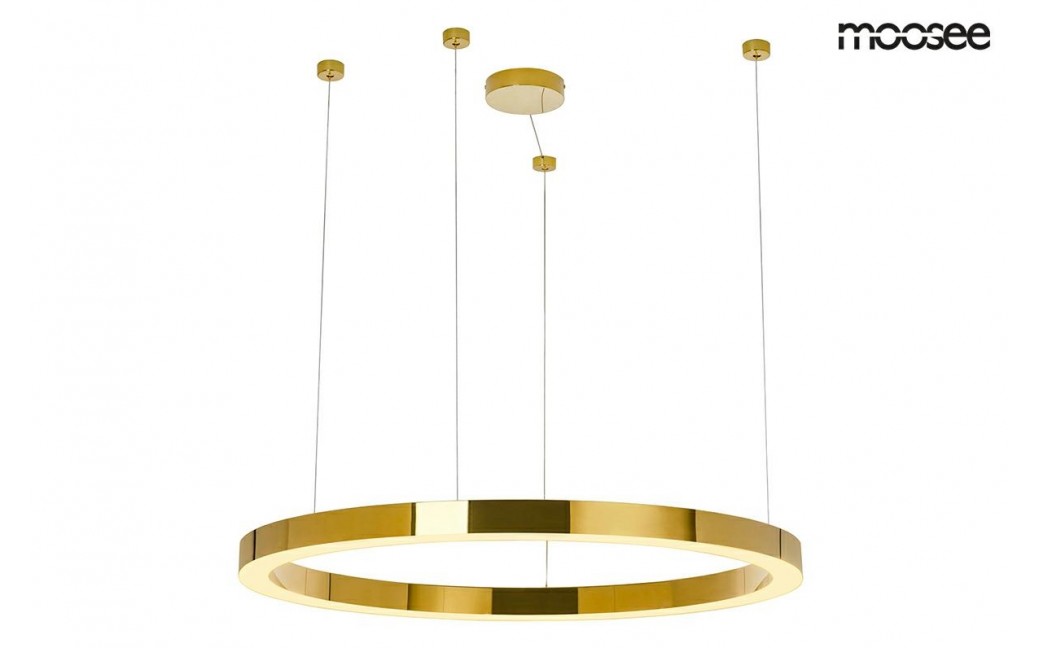 Moosee MOOSEE lampa wisząca RING LUXURY 110 złota - LED, chromowane złoto (MSE010100110)