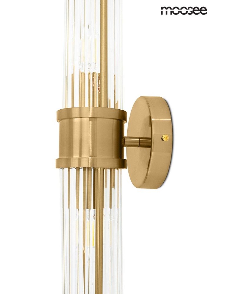 Glamour wall lamps - Moosee MOOSEE PILAR TWIN gold wall lamp (MSE010400193) - product kolory-swiatla.pl 3