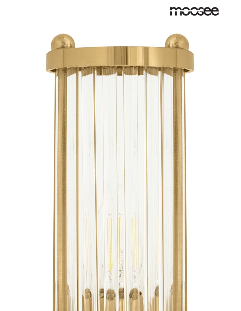 Glamour wall lamps - Moosee MOOSEE PILAR TWIN gold wall lamp (MSE010400193) - product kolory-swiatla.pl 4