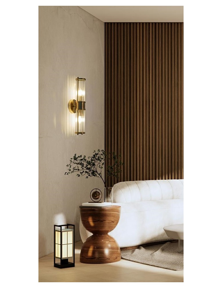 Glamour wall lamps - Moosee MOOSEE PILAR TWIN gold wall lamp (MSE010400193) - product kolory-swiatla.pl 7