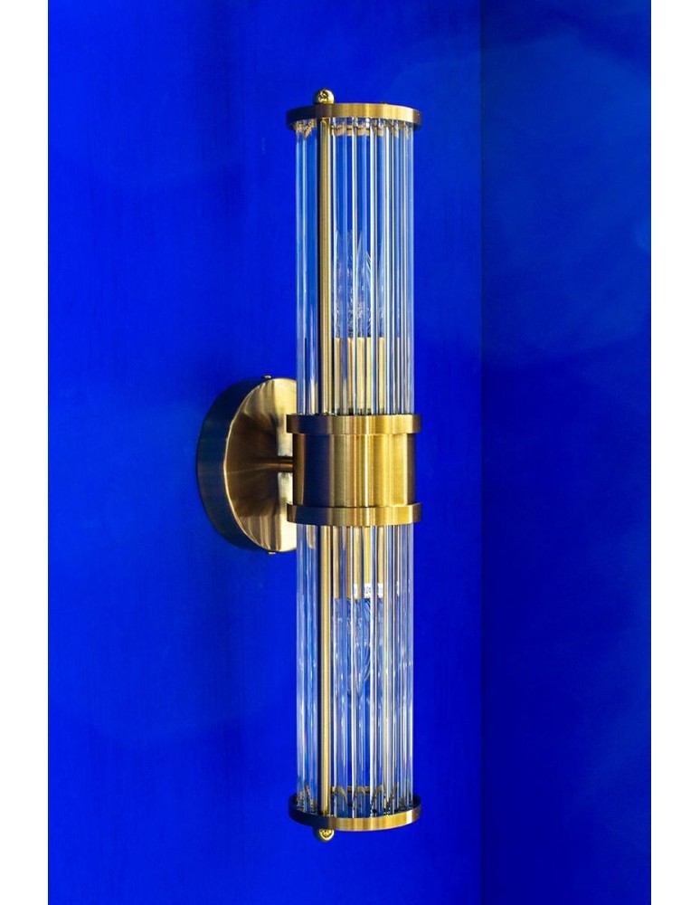 Glamour wall lamps - Moosee MOOSEE PILAR TWIN gold wall lamp (MSE010400193) - product kolory-swiatla.pl 9
