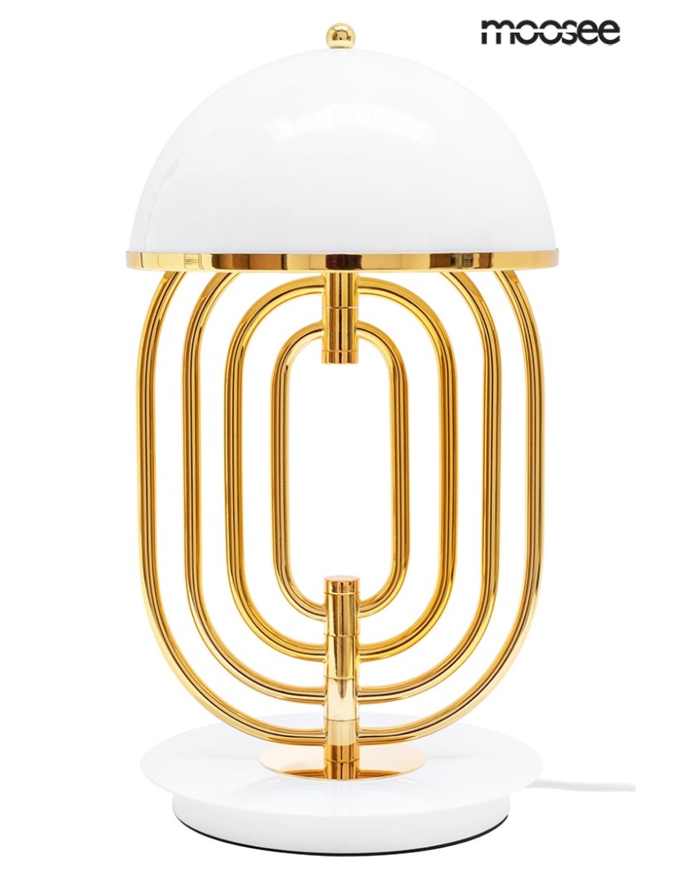 Designer table lamps - Moosee MOOSEE table lamp BOTTEGA gold / white (MSE010300151) - product kolory-swiatla.pl 1
