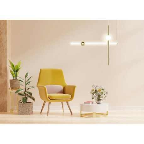 MOOSEE lampa wisząca LIBRA 90 IN biała / złota (MSE010100222)
