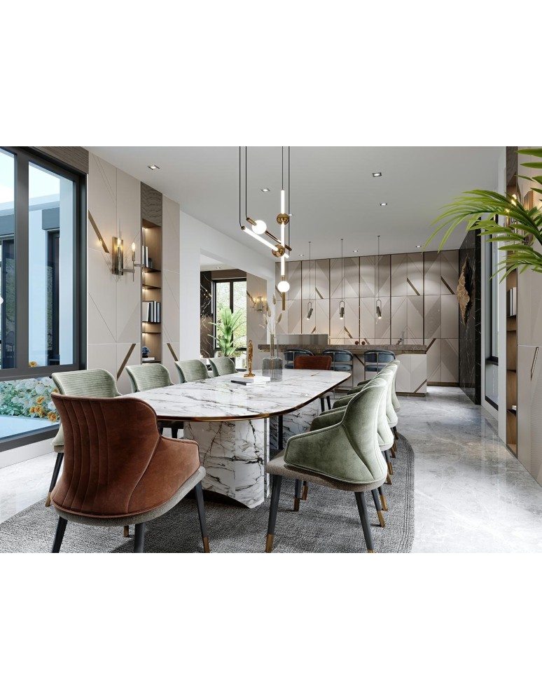 Pendant lamps - MOOSEE pendant lamp LIBRA 90 IN white / gold (MSE010100222) - product kolory-swiatla.pl 10