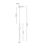 Pendant lamps - MOOSEE pendant lamp LIBRA 90 IN white / gold (MSE010100222) - product 11