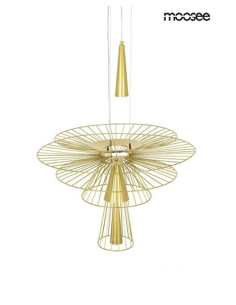 Designer pendant lamps - MOOSEE SESTO gold pendant lamp (MSE010100336) - product kolory-swiatla.pl 1
