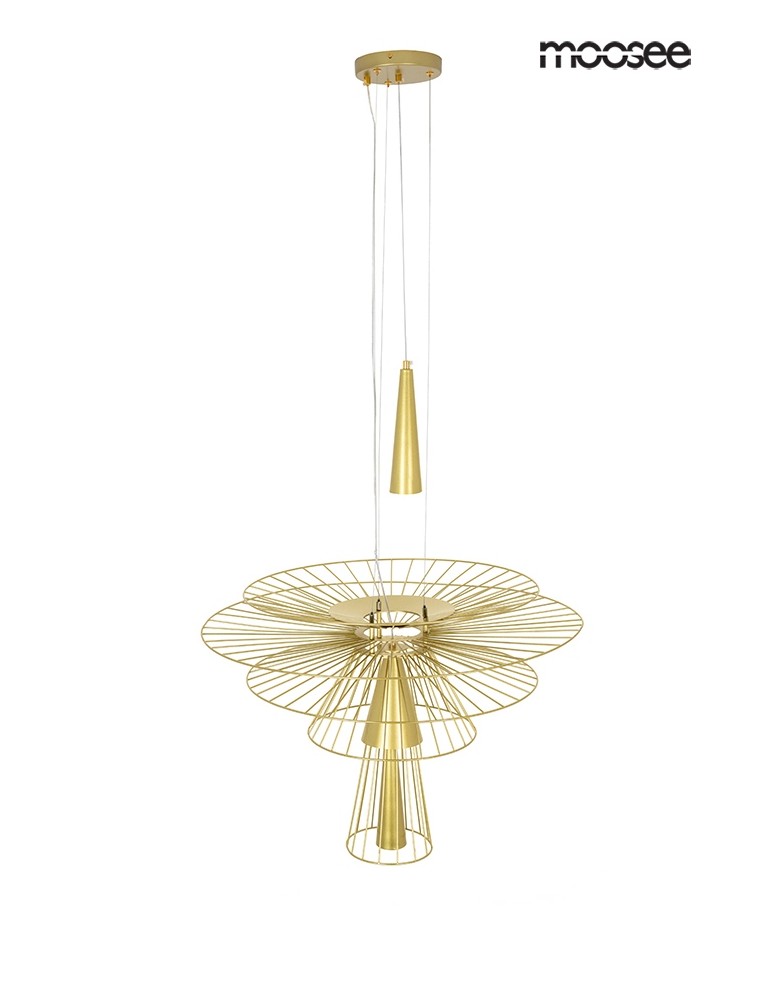 Designer pendant lamps - MOOSEE SESTO gold pendant lamp (MSE010100336) - product kolory-swiatla.pl 4