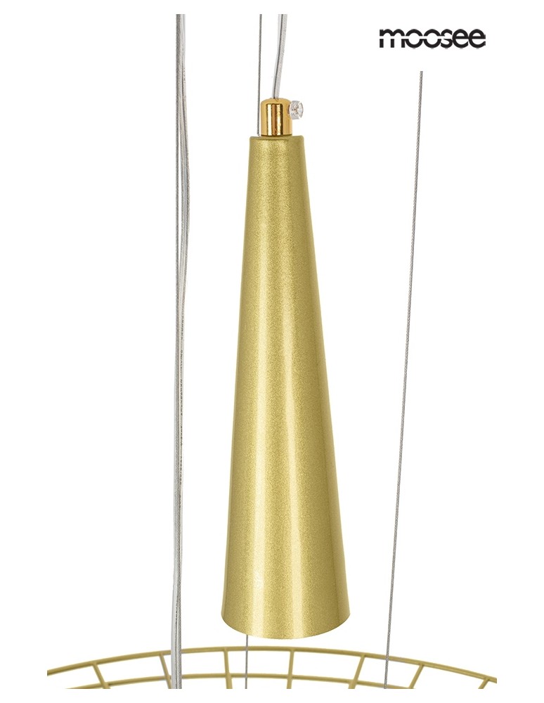 Designer pendant lamps - MOOSEE SESTO gold pendant lamp (MSE010100336) - product kolory-swiatla.pl 10
