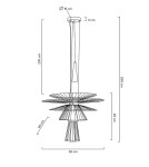 Designer pendant lamps - MOOSEE SESTO gold pendant lamp (MSE010100336) - product 14