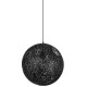 King Home Lampa wisząca LUNA 60 czarna - sznurek konopny (1027S-600.BLACK)