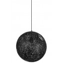 King Home Lampa wisząca LUNA 60 czarna - sznurek konopny (1027S-600.BLACK)