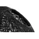King Home Lampa wisząca LUNA 60 czarna - sznurek konopny (1027S-600.BLACK)