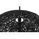King Home Lampa wisząca LUNA 60 czarna - sznurek konopny (1027S-600.BLACK)