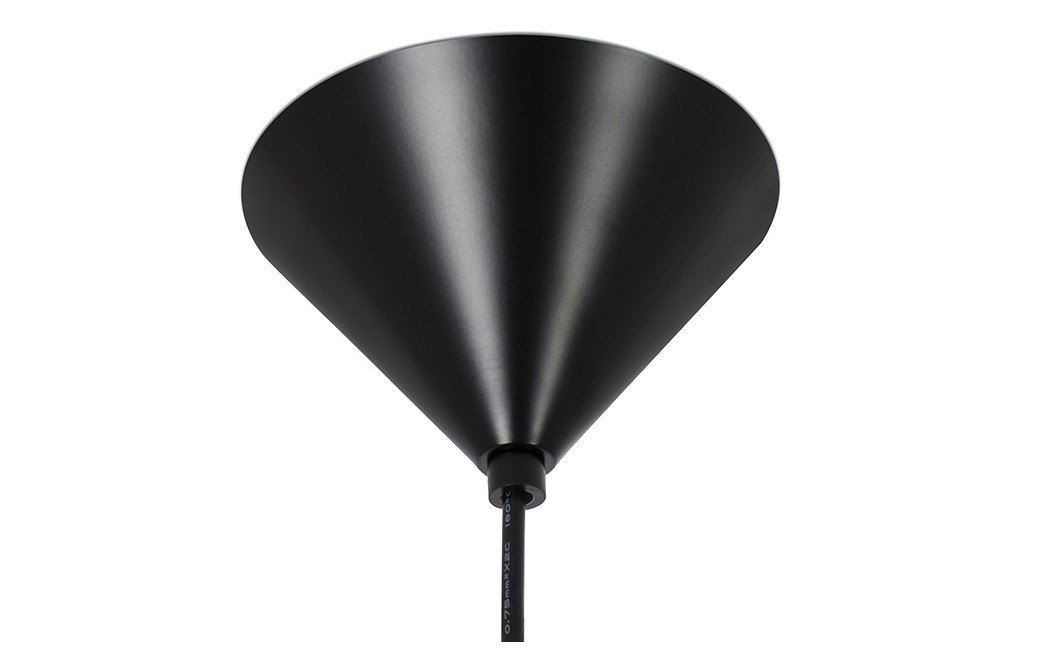 King Home Lampa wisząca LUNA 60 czarna - sznurek konopny (1027S-600.BLACK)