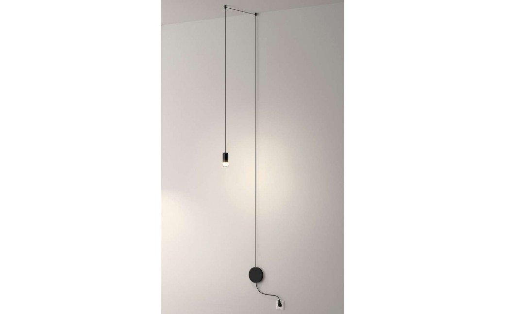 King Home Lampa ścienna FLUSSO WALL czarna (JD0032)