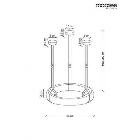 Moosee MOOSEE lampa wisząca GALA - alabaster, mosiądz (MSE010100143)