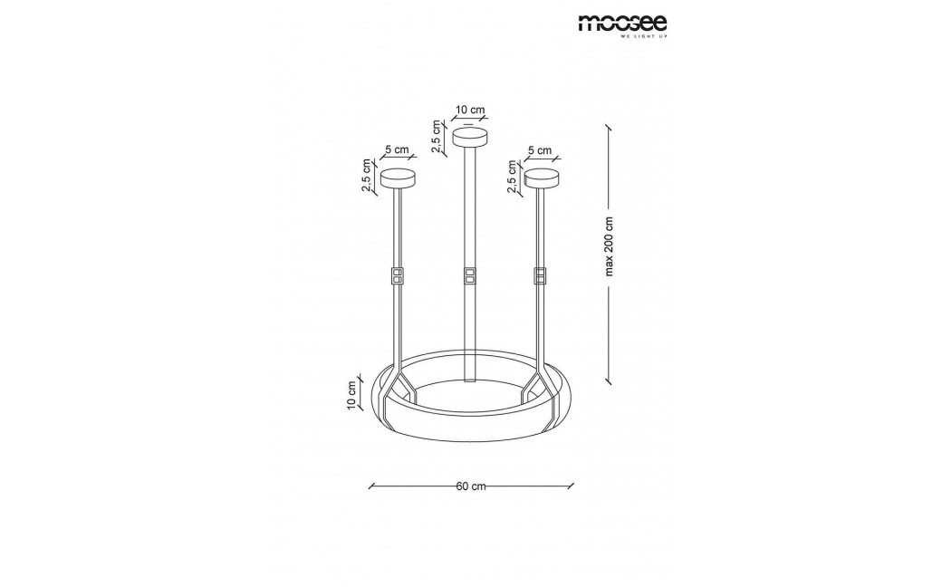 Moosee MOOSEE lampa wisząca GALA - alabaster, mosiądz (MSE010100143)