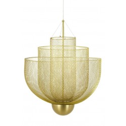King Home Lampa wisząca ILLUSION XL 90 złota - LED, metal (MD8167-XL)