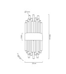 Designer wall lamps - Moosee MOOSEE PORTOFINO gold wall lamp (MSE010400201) - product 6