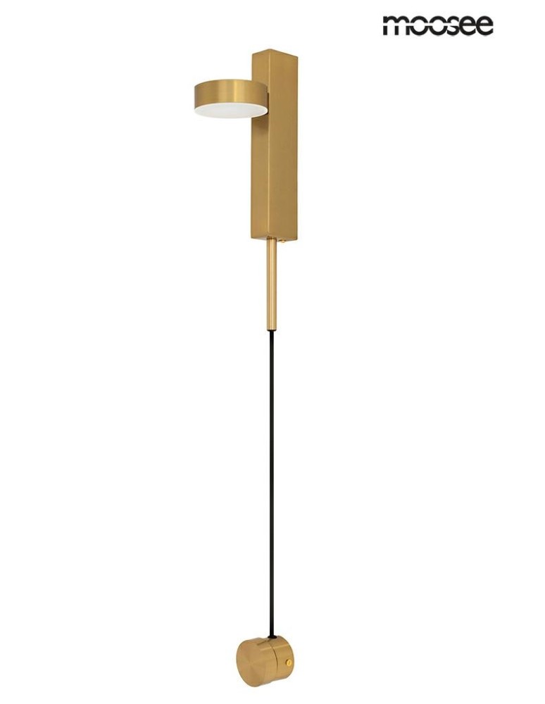 Wall lamps for bedrooms - Moosee MOOSEE CLARID GOLD gold wall lamp (MSE010400206) - product kolory-swiatla.pl 1