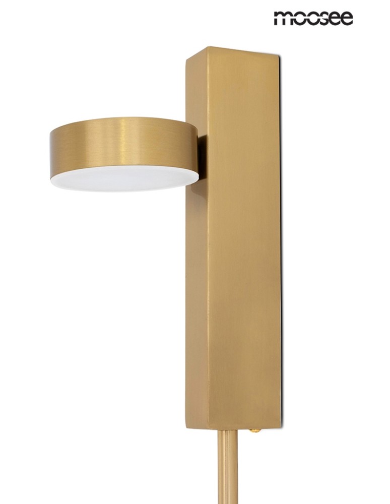 Wall lamps for bedrooms - Moosee MOOSEE CLARID GOLD gold wall lamp (MSE010400206) - product kolory-swiatla.pl 5