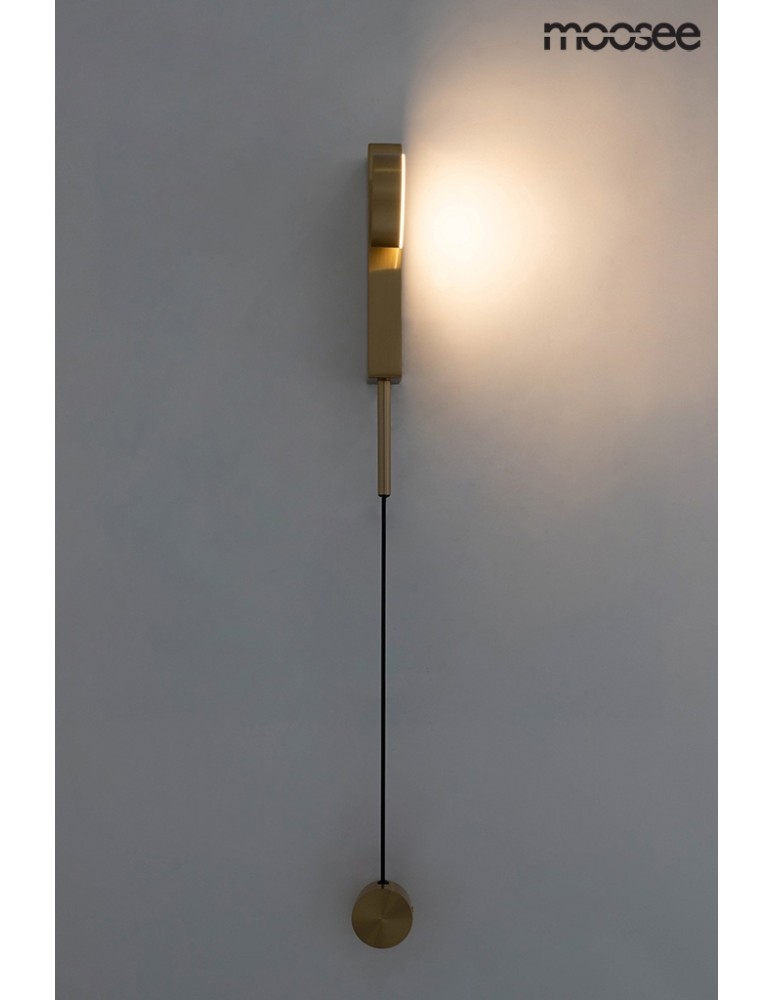 Wall lamps for bedrooms - Moosee MOOSEE CLARID GOLD gold wall lamp (MSE010400206) - product kolory-swiatla.pl 10