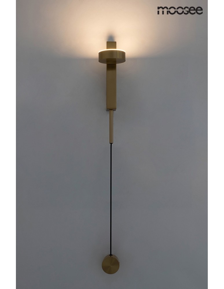 Wall lamps for bedrooms - Moosee MOOSEE CLARID GOLD gold wall lamp (MSE010400206) - product kolory-swiatla.pl 11