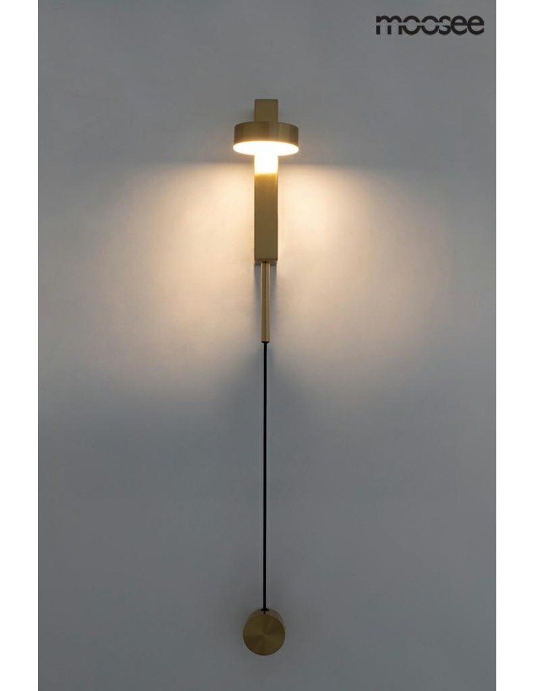 Wall lamps for bedrooms - Moosee MOOSEE CLARID GOLD gold wall lamp (MSE010400206) - product kolory-swiatla.pl 12