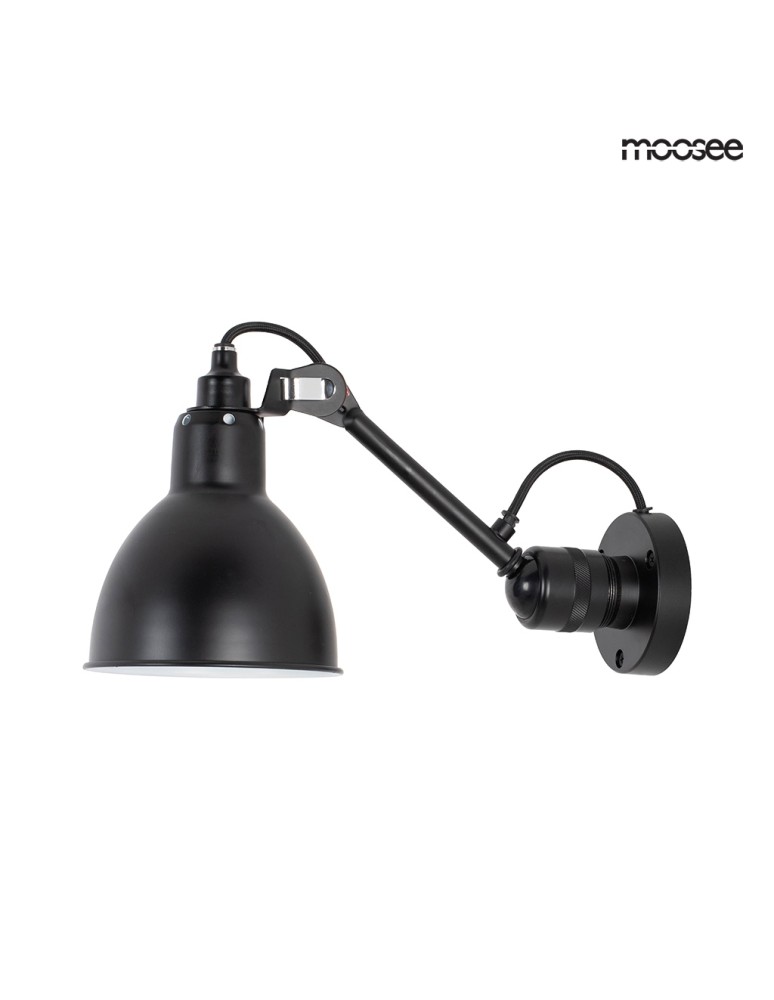 Loft wall lamps - industrial - Moosee MOOSEE FRANK wall lamp black (MSE010400218) - product kolory-swiatla.pl 1