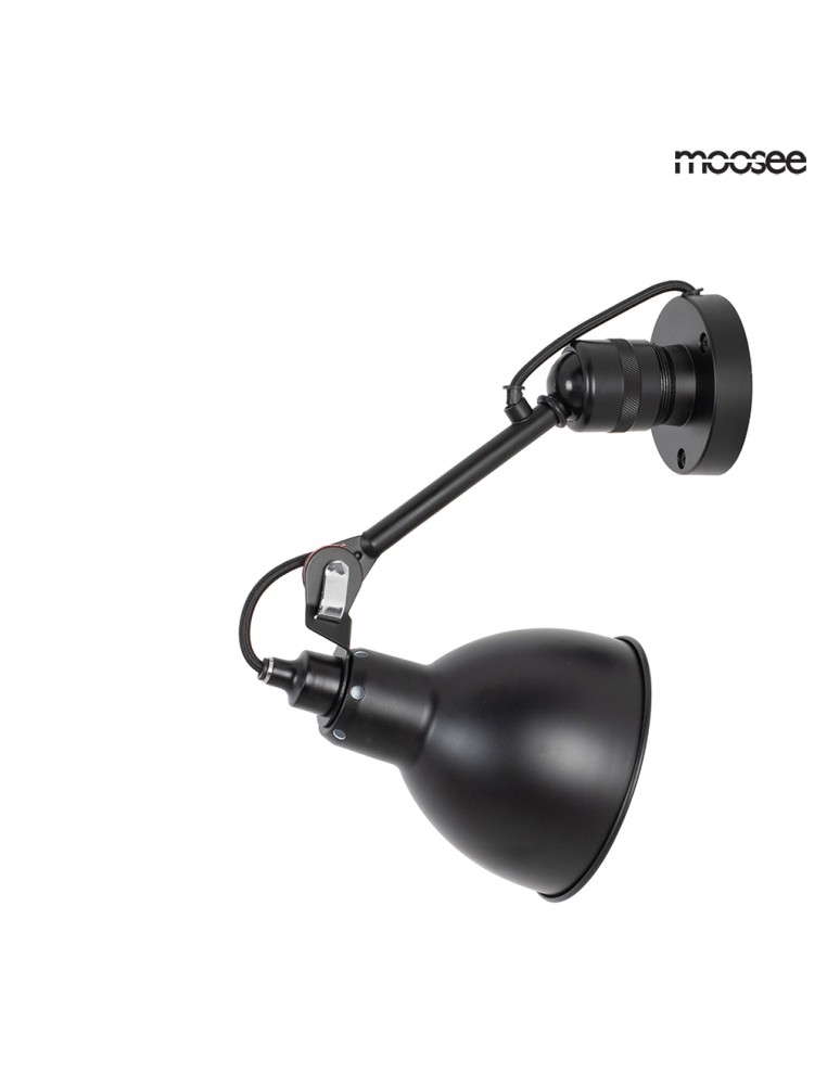 Loft wall lamps - industrial - Moosee MOOSEE FRANK wall lamp black (MSE010400218) - product kolory-swiatla.pl 3