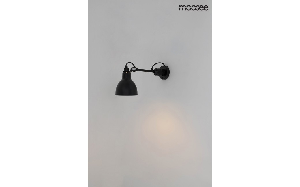 Moosee MOOSEE lampa ścienna FRANK czarna (MSE010400218)