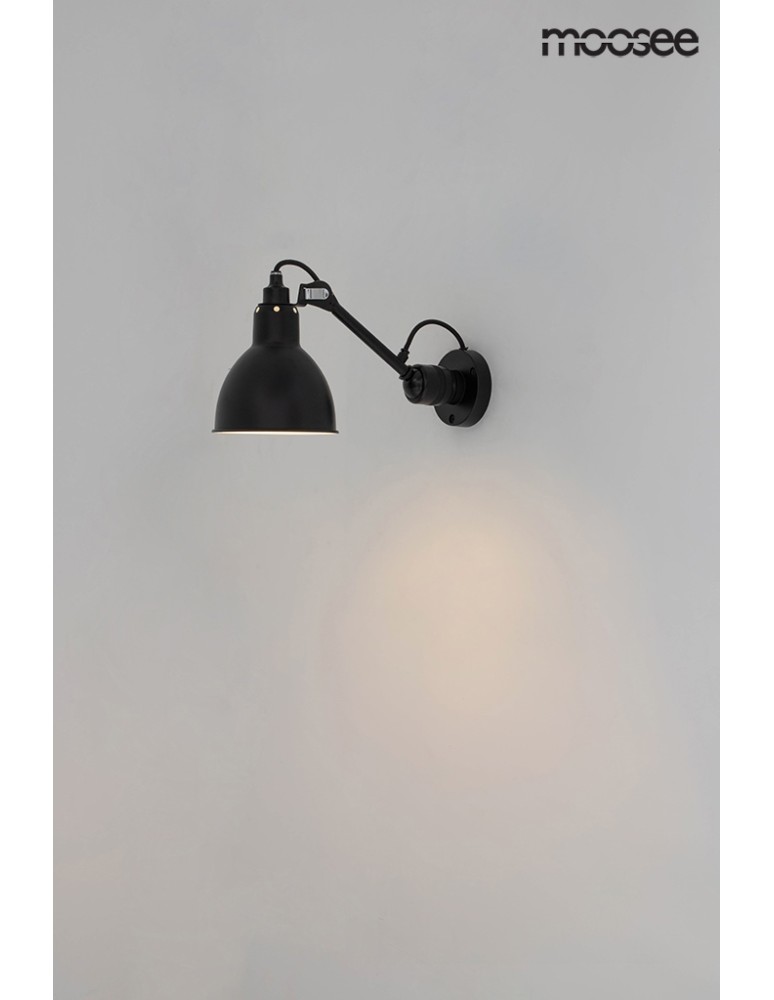 Loft wall lamps - industrial - Moosee MOOSEE FRANK wall lamp black (MSE010400218) - product kolory-swiatla.pl 7
