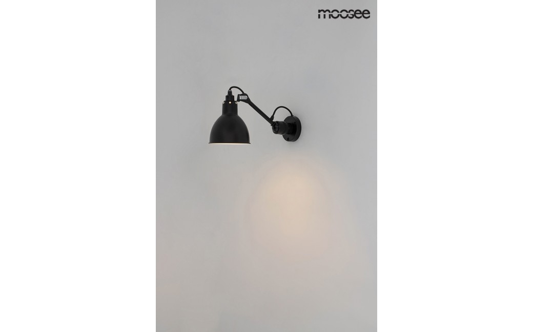 Moosee MOOSEE lampa ścienna FRANK czarna (MSE010400218)