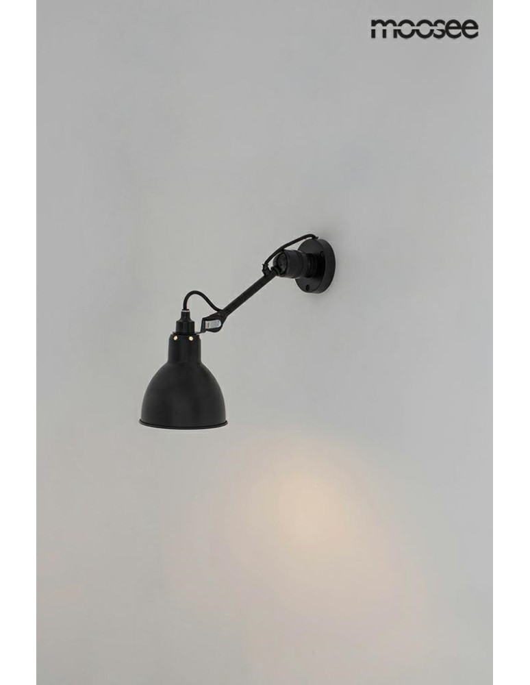 Loft wall lamps - industrial - Moosee MOOSEE FRANK wall lamp black (MSE010400218) - product kolory-swiatla.pl 8